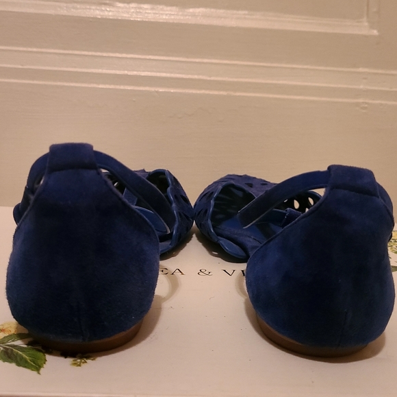 Isola Camillus T Strap Pointed Toe Flats Sz 6 - Picture 5 of 6